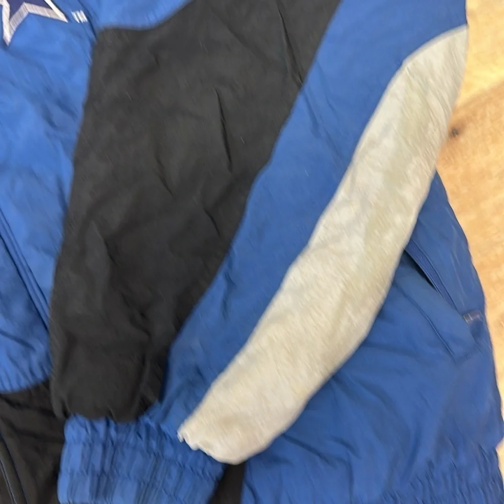 Vintage 90s Authentic Pro Line Dallas Cowboys Puffy Winter Jacket Coat large y2k